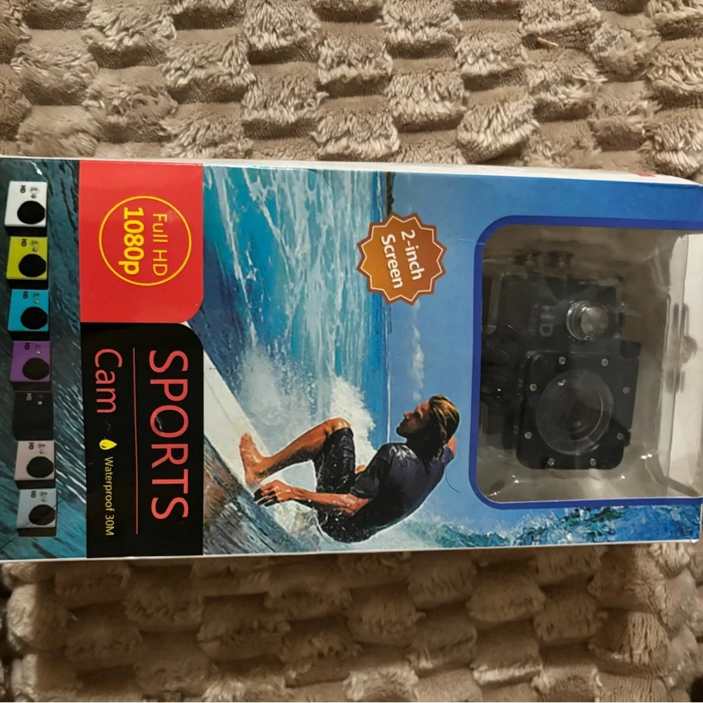 Sports Cam Full HD 1080p Black